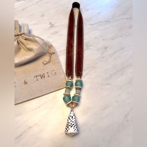Twine & Twig Shell Pendant Necklace